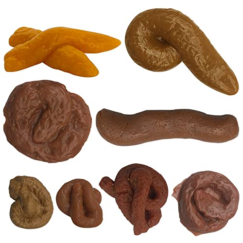PPXMEEUDC 8 PCS Different Shapes Fake Poop Fake Dog Poop Turd Shits Funny Joke Tricky Toys Prank Props for Halloween April Fools' Day Prank Party PPXMEEUDC 8 PCS Different Shapes Fake Poop Fake Dog Poop Turd Shits Funny Joke Tricky Toys Prank Props for Halloween April Fools' Day Prank Party