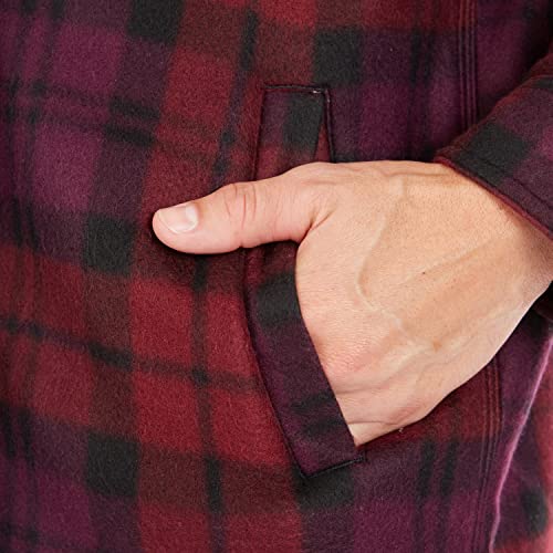 Image of Smith's Workwear Men's Big Men's Sherpa-lined Microfleece Shirt Jacket