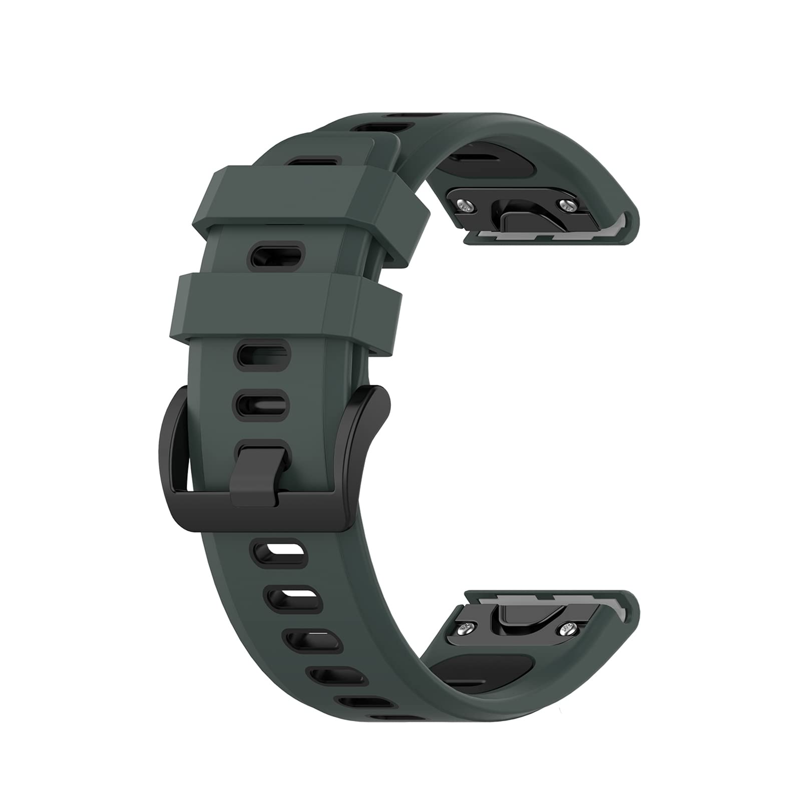 LICHIFIT 26MM Silicone Two-color Watch Strap Wristband Bracket for Garmin Fenix 7X / 6x / 5x / 3 Upgraded Parts