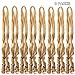 French Curly Braiding Hair 24 Inch Curly Braiding Hair 8 Packs Pre Stretched Bouncy Braiding Hair Pre Stretched French Curly Braiding Hair Loose Wave French Curls Crochet Hair for Black Women #27