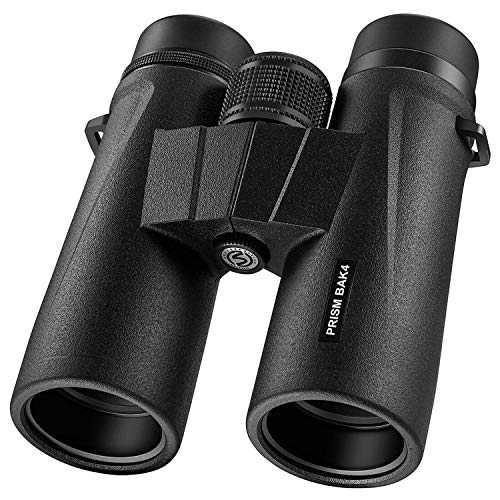 Braoses Binoculars for Adults, 10x42 Binoculars with Low Night Vision, Compact HD Binoculars