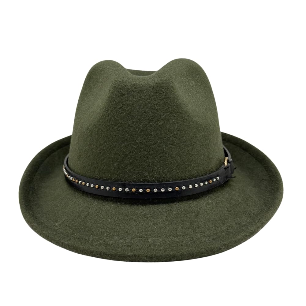 The Tie Hub Fedora Hat for Men & Women|Wide Brim Felt, Sun hat, Beach Hat, Summer Hat, Party hat, Stylish hat