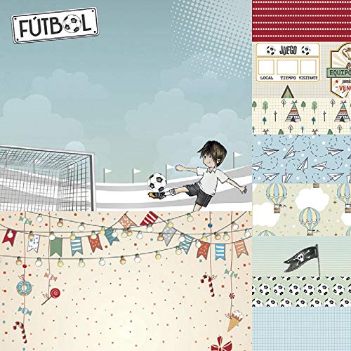 Dayka Trade Kit de scrapbooking, Papel, Multicolor, 30 x 30 cm