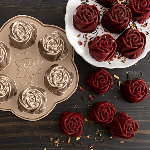 Moule Nordic Ware Rosebud Plaque de Cuisson en Aluminium
