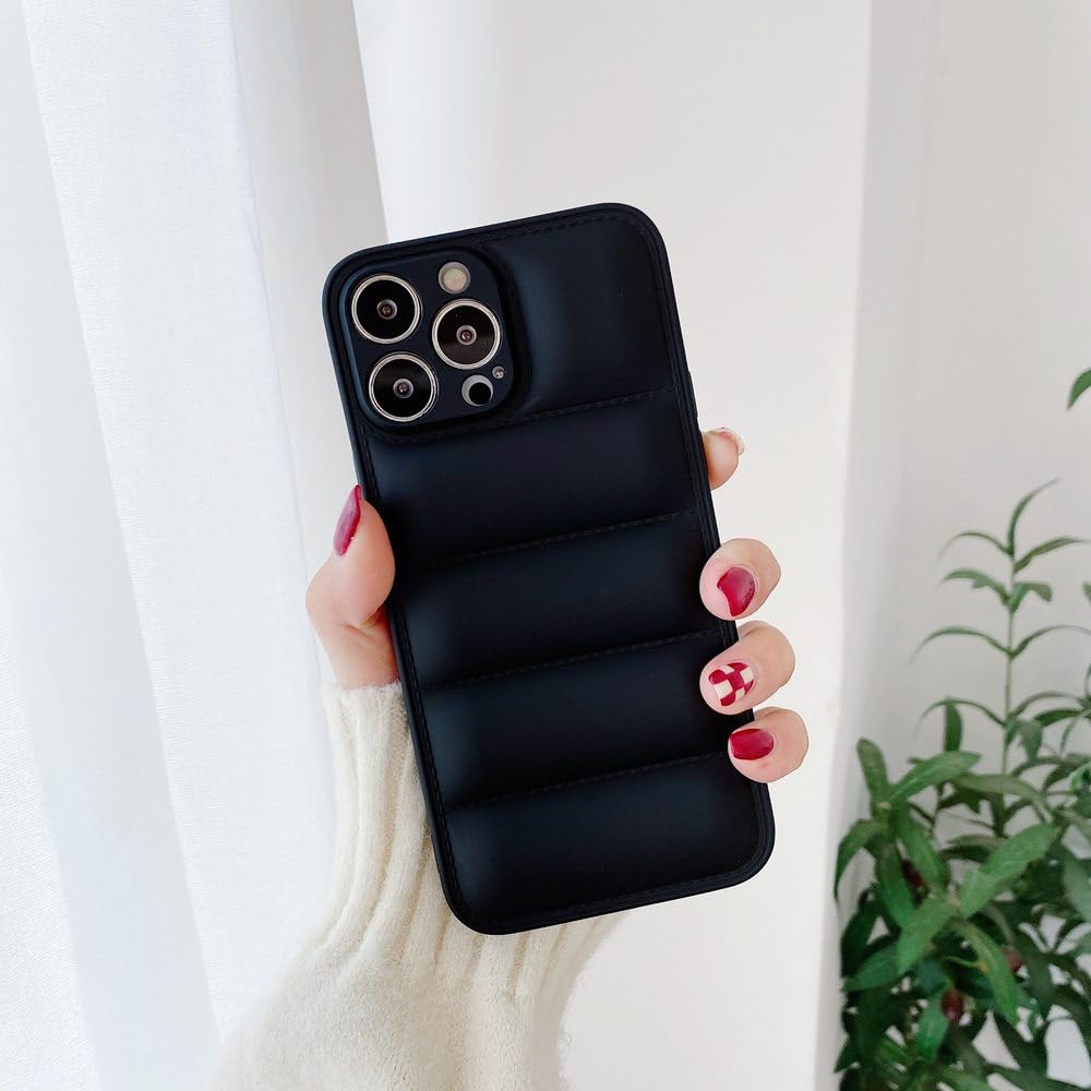 Coque silicone pour iPhone 14 Pro Max noir souple antichoc - 7
