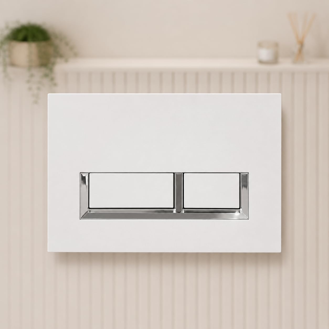 Toilettes japonaises suspendues blanches avec châssis W220 | Couverts ouverture/fermeture et siège avec capteur de pied | Hygiène personnelle avec jet d'eau et séchage à l'air chaud.