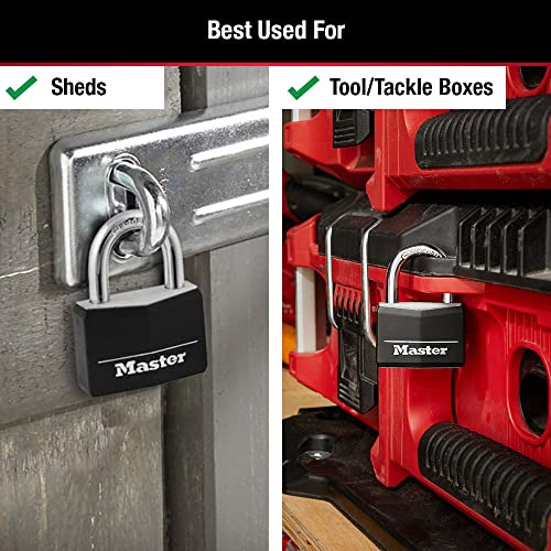Image of Master Lock Covered Padlocks with Key, Outdoor Locks, 2 Pack, 141T
