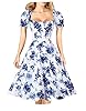 Hanpceirs Women's Puff Short Sleeve 1950s Party Dr... #1