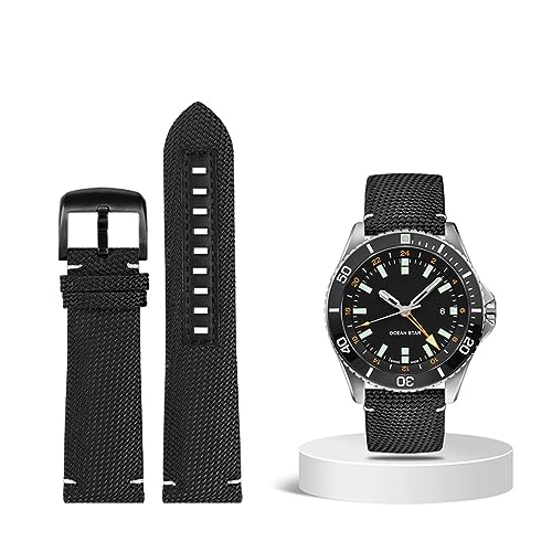 Bracelet montre nylon 22mm étanche anti-transpiration Mido Ocean Star