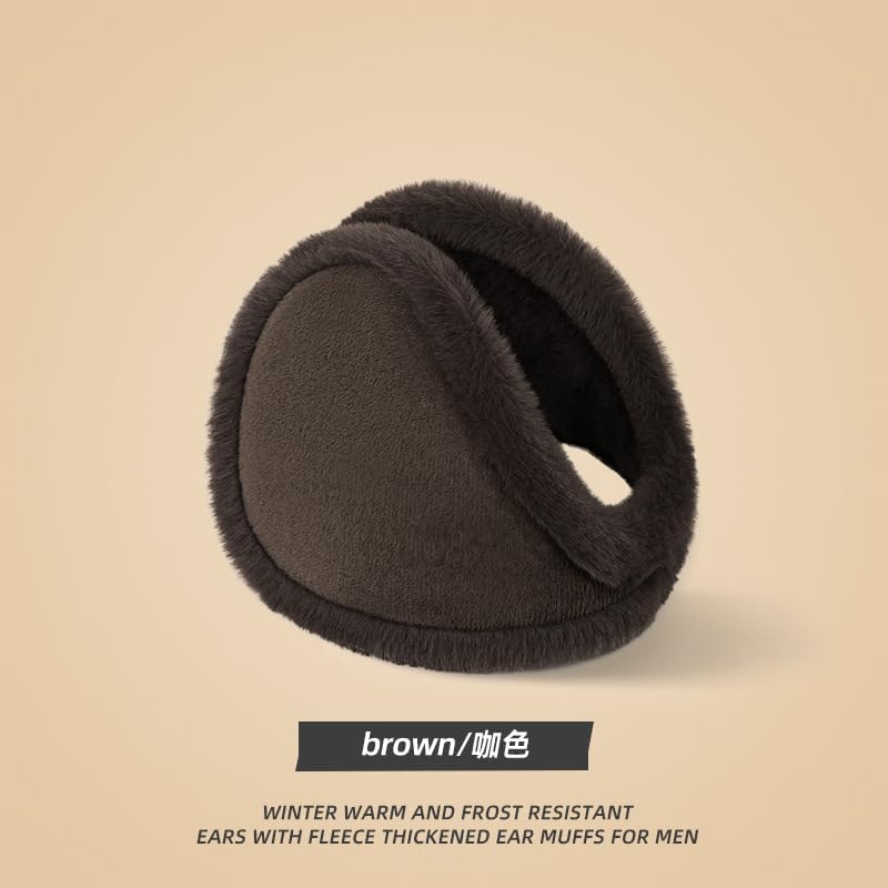 Men's Winter Ear Warmers Soft Earmuffs for Cold Weather Cozy Fluffy Ear Covers Headband for Outdoor Skiing Hiking