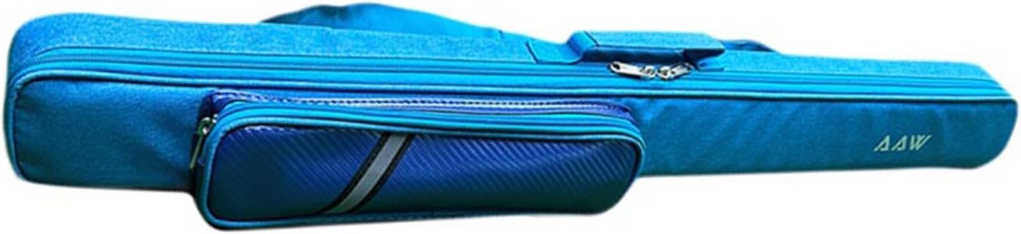 3/4 Snooker Cue Case, Oxford Cloth Billiard Cue Protector Carrying Bag with Accessory Pocket, Scratch Resistant Container Organizer