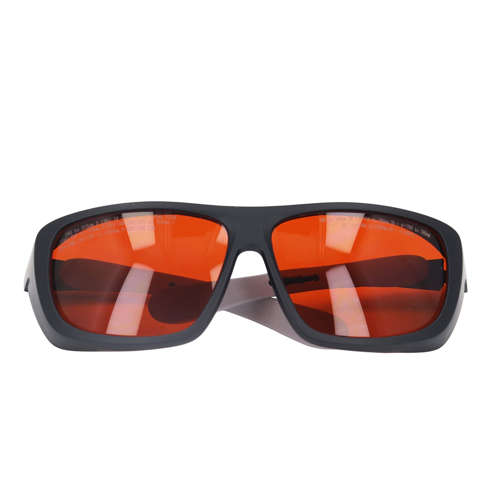 FTVOGUE Gafas de Seguridad para Láser, Gafas de Protección Láser para PC de 180 a 540 Nm y de 750 a 1100 Nm 18% VLT Respuesta Rápida a la Luz para Uso en Talleres de Laboratorio de Técnicos de Fibra
