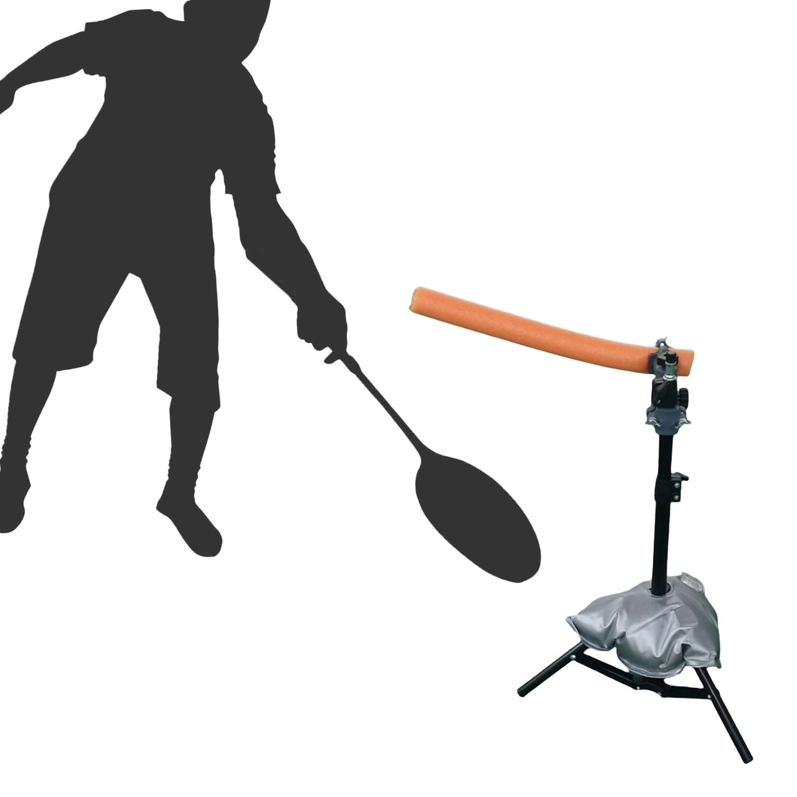 ZIMGOD Portable Badminton Training Equipment, Badminton Trainer Kit for Single/Double Player, Self-Study Badminton Practice Tool for School Court Fitness(Style A)