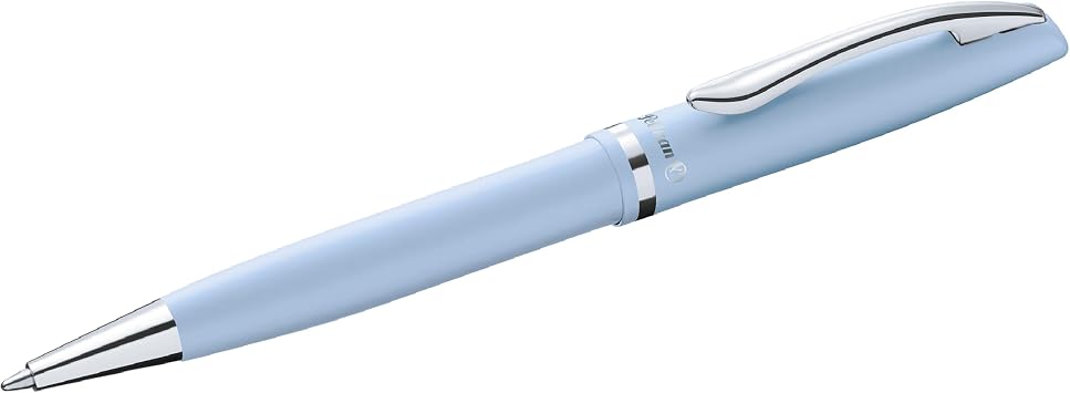 Pelikan Jazz Pastel Ballpoint Pen with Medium Point, Blue Ink Refill, Blue, Boxed, 1 Each 812634