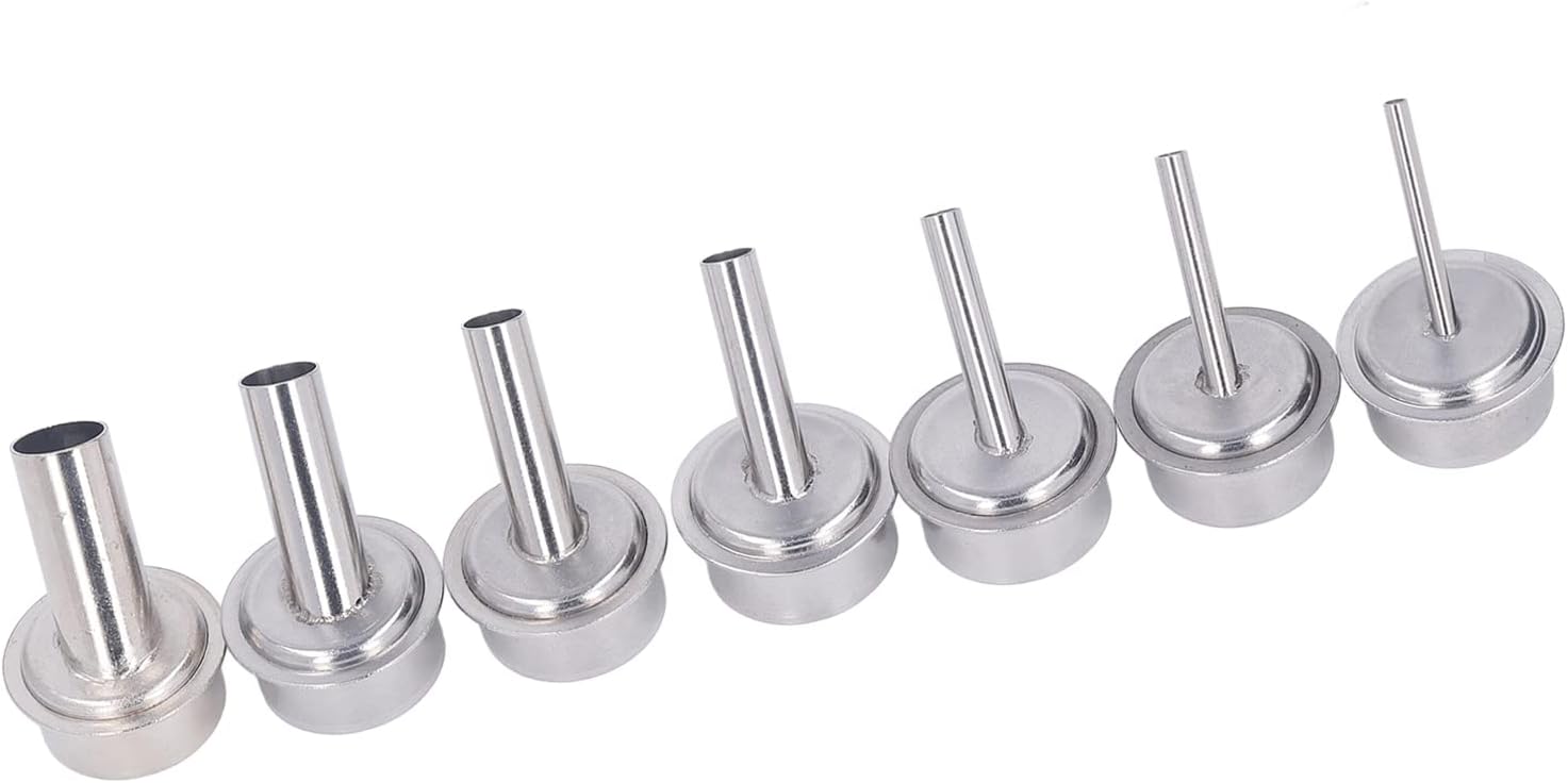 AOYU Desoldering Gun Nozzle, 7 Pcs Heat Gun Nozzle Kit