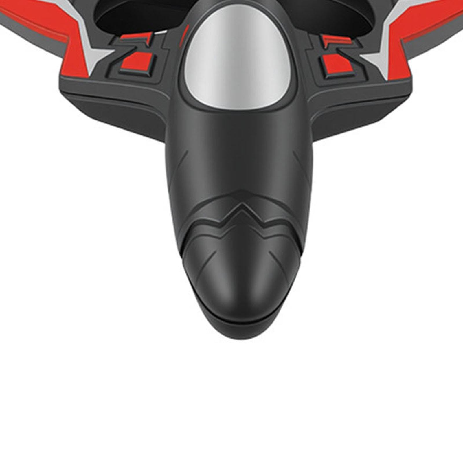 Qianly 3 Piezas Avión RC de Fija con Funciones Acrobáticas Control Remoto Inteligente de Batería Desmontable Luces LED Brillantes Y Diseño Resist, Rojo 1 Batería