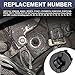 Rebvugr Engine Oil Pressure Sensor Filter, Oil Pressure Switch Filter, 917-143 12585328 Vehicle Strain Screen Oils Filtering, Car Accessories Fit for GMC Buick Chevy Express Silverado Yukon (1PCS)