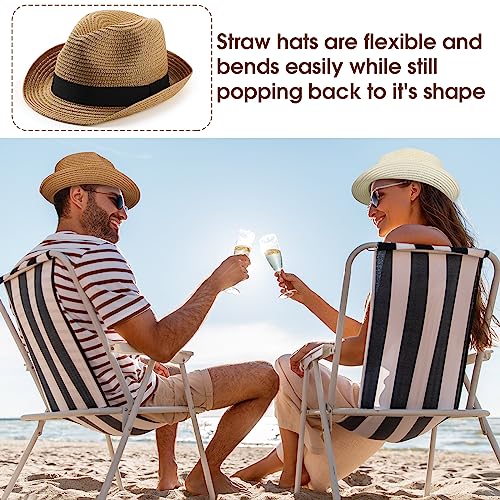 24 Sombreros de Paja para Mujer y Hombre Packable miniatura 5