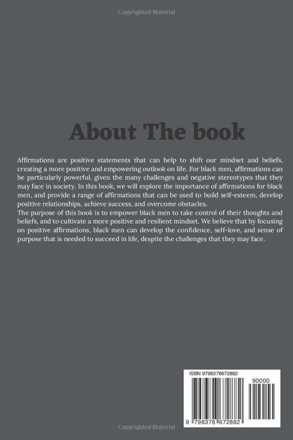 Miniatura 2 de POSITIVE AFFIRMATIONS FOR BLACK MEN Empowering the Next Generation of young Black Men Leaders through Positive Affirmations for success, daily ...
