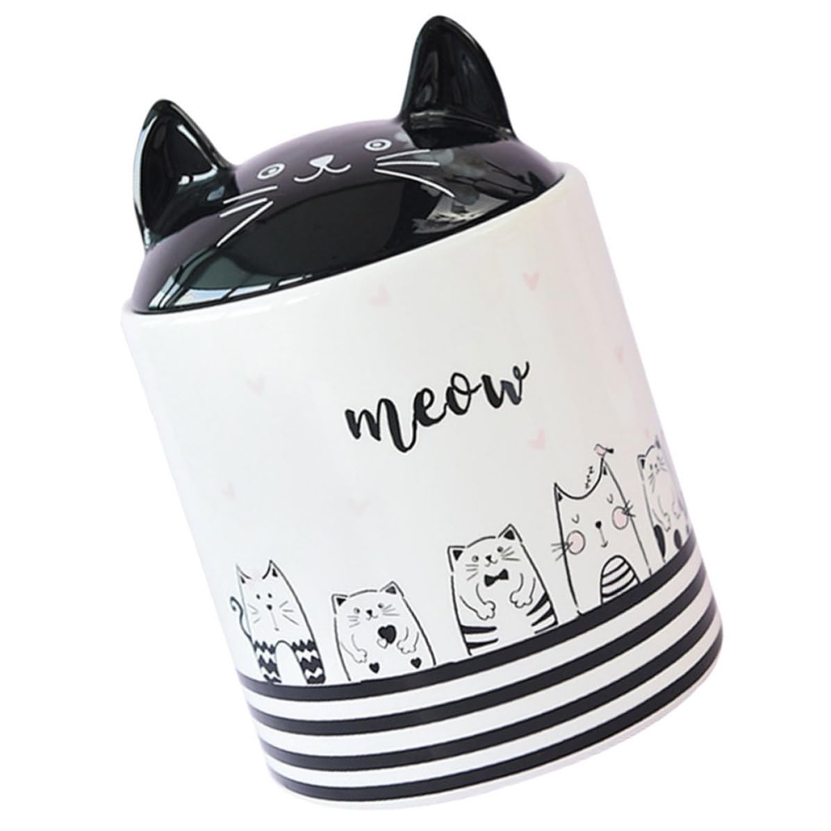 Barattolo in Ceramica a Forma di Gatto, per Tè e Caramelle