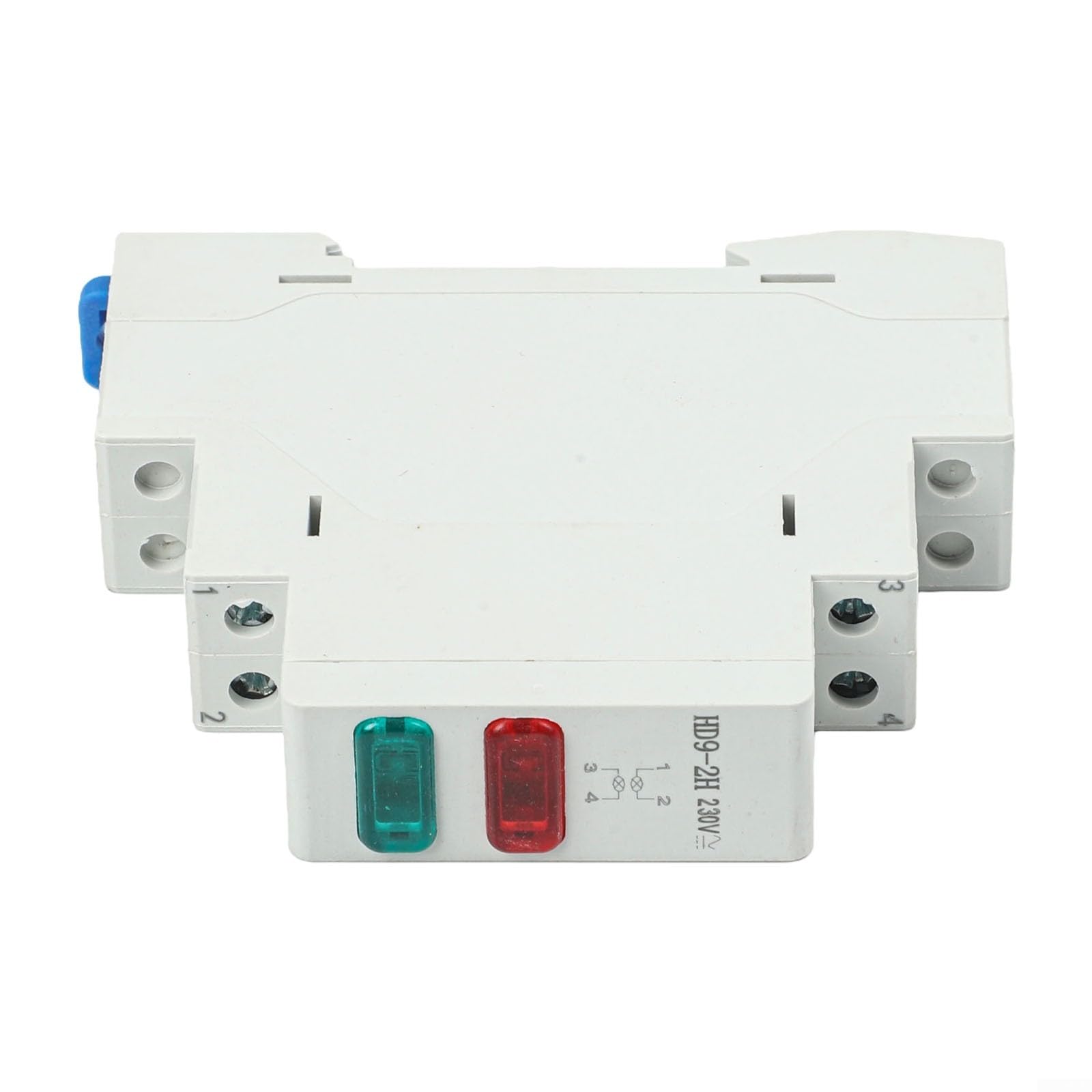 Luce di segnale LED DIN 230 V, robusta spia in plastica ignifuga per armadi elettrici, indicatore luminoso per industria e installazione domestica (rosso + verde)