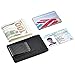 kinzd Money Clip Carbon Fiber RFID Blocking Front Pocket Leather ID Credit Card Holder Wallet for Men Black