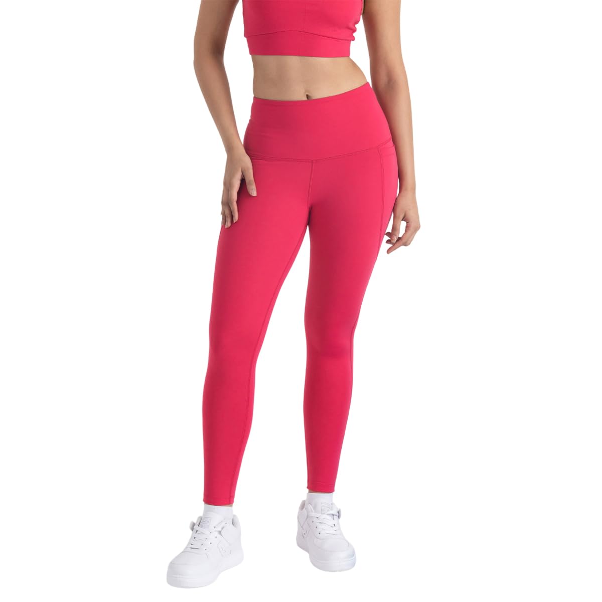 7/8 Leggings for Women | High Waisted Leggings with 2 Deep Pockets | 4 Way Stretchable Leggings for Women | Moisture Wicking | Active Wear Leggings for Women for Yoga, Workout-image-15