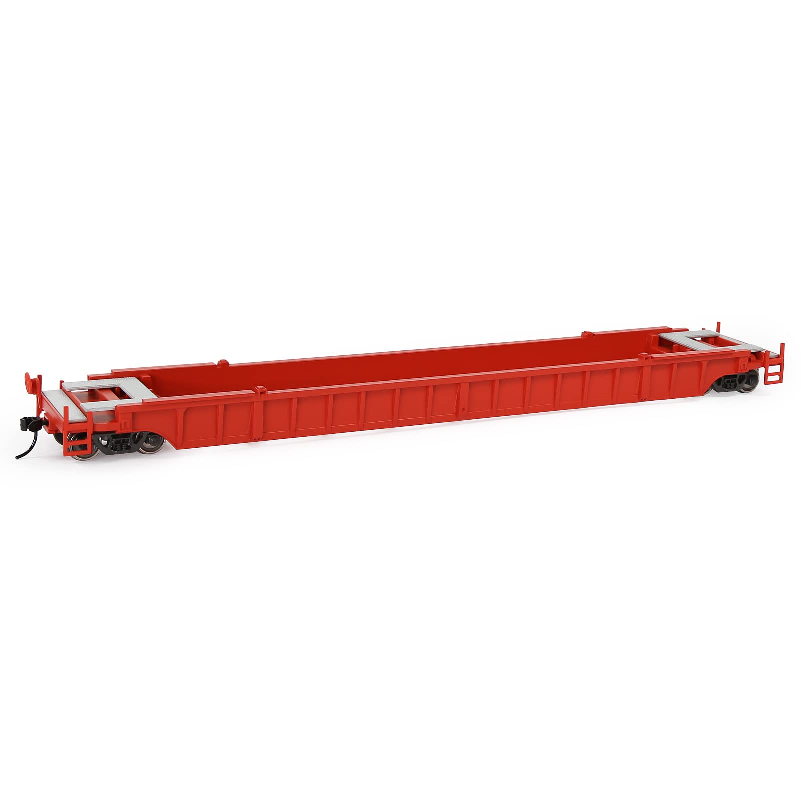 Chariot plat échelle HO wagon de 16,2m de profondeur concave rouge