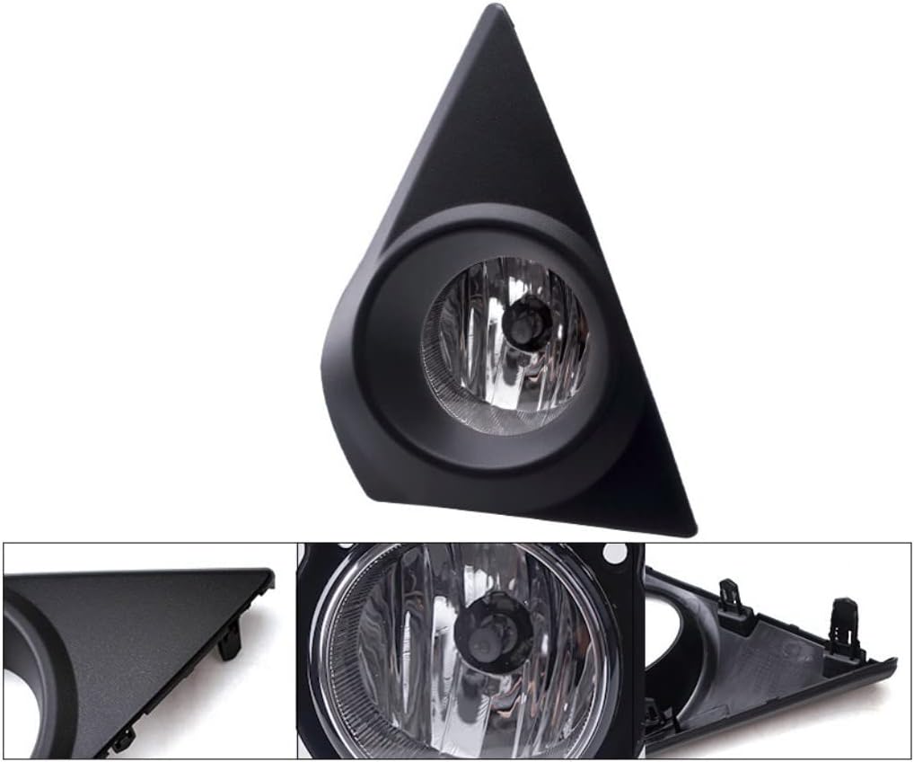 Car Fog Lights Lamp Assembly Replacement for Toyota Avanza 2019-2020 Left & Right Fog Lamp + Switch + Harness + Screws(A pair)