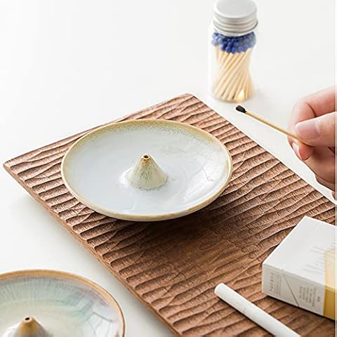 Multifunctional Ceramic Incense Stick Holder, Ornament, Ashtray (White) Cover