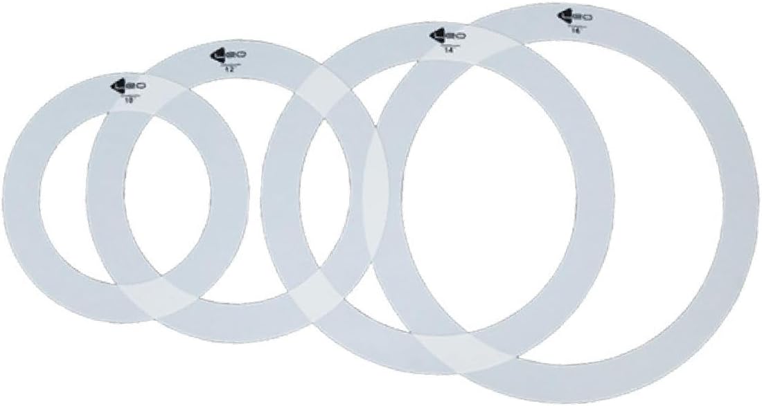 4 Pieces Dampening Drum Mute Rings Drum Parts Accs Sturdy Practical Portable 16in 14in 12in 10in|Other al Instruments