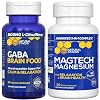 Natural Stacks Magtech Magnesium + GABA Brain Food Bundle - Supports Relaxation & Brain Health* - Calm Support* - 150 Total Capsules