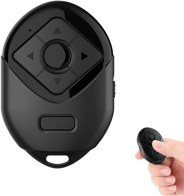 Remote Control Page Turner - Wireless Camera Remote Shutter,e-Reader Page Turning Artifact, Scroll Up And Down, Take Photos Or Videos Remotely Ortuh