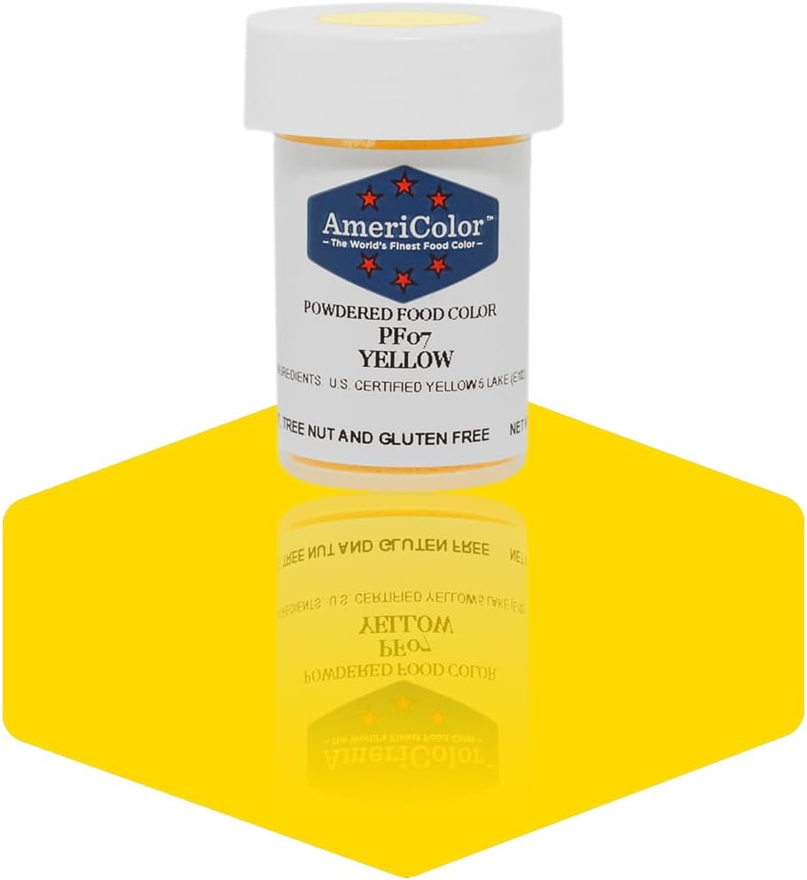 Americolor Powdered Food Color, 3gm, Yellow