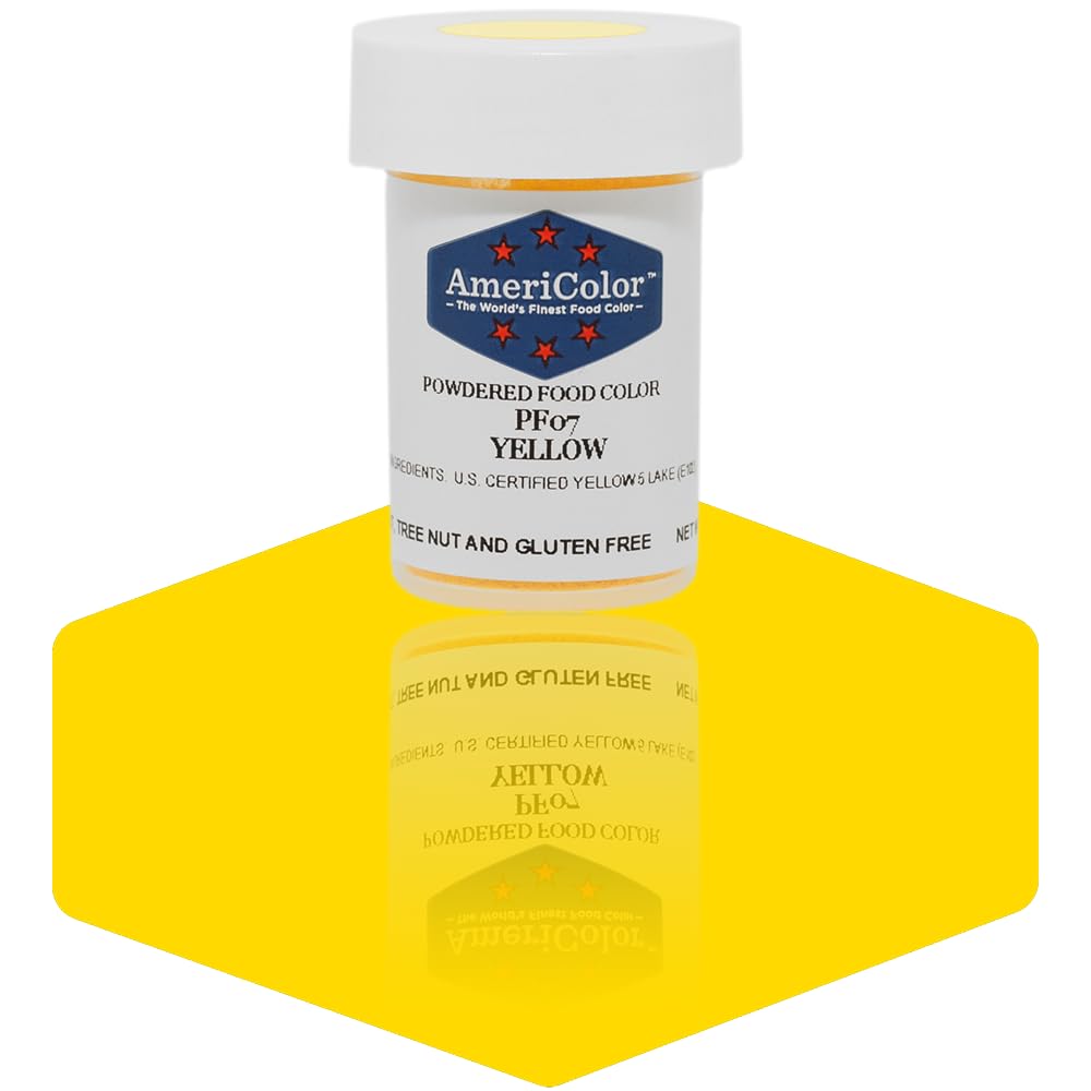 Americolor Powdered Food Color, 3gm, Yellow
