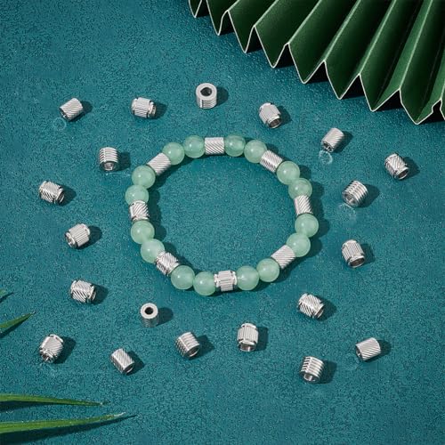 Perles Rainurées en Acier Inoxydable de Qualité Supérieure pour la Création de Bijoux Durables
