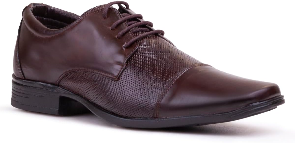 Sapato Social Masculino Couro Legitimo Classico Marrom