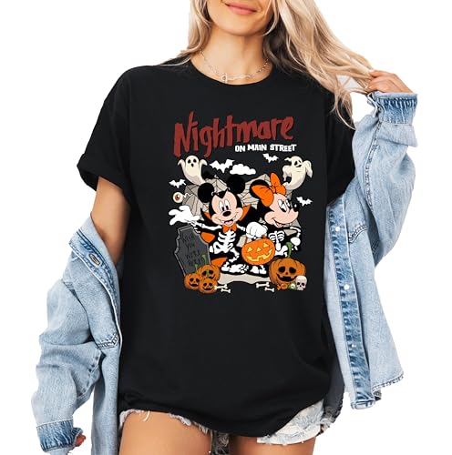 Nightmare On Main Street Sweatshirt, Halloween Sweater, Halloween Mickey Minnie Sweatshirt, Halloween Sweatshirt, Spook sweatshsirt2