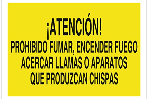 Plimpo Señal Poliestireno 420X297 Atención, No Encender Fuego, Llamas O Chispas En Oferta Cofan A45Tpl420297 Señal Poliestireno, 420 X 297 Mm