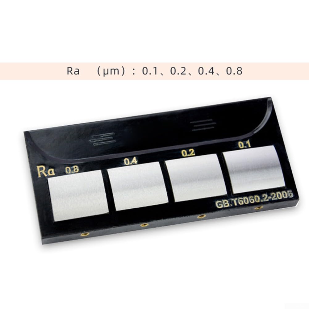 RA0.8-6.3 Échantillon de comparaison de rugosité 0,025-0. Échantillon de polissage externe plat, bloc d'échantillons de rugosité pour tourner (meulage)