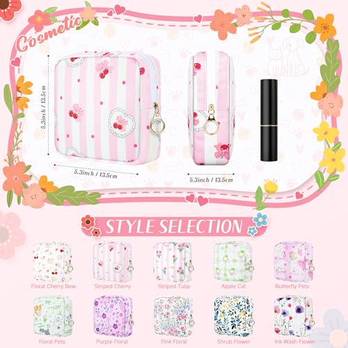 Image of Likesing 5.1'' Sanitary Napkin Storage Bag, Canvas Period Pouches for Teen Girls Women, Period Bag Tampon Holder for Purse Feminine Menstrual Sanitary Pad Pouch(Pink H2929)