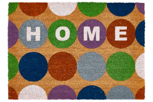 andiamo Fußmatte Kokos Home - für Innen & Überdachten Außenbereich – Kokos Fußabtreter Schmutzfangmatte Haustierfreundlich mit rutschhemmender Beschichtung – 40 x 60 cm, Bubbles andiamo Fußmatte Kokos Home - für Innen & Überdachten Außenbereich – Kokos Fußabtreter Schmutzfangmatte Haustierfreundlich mit rutschhemmender Beschichtung – 40 x 60 cm, Bubbles