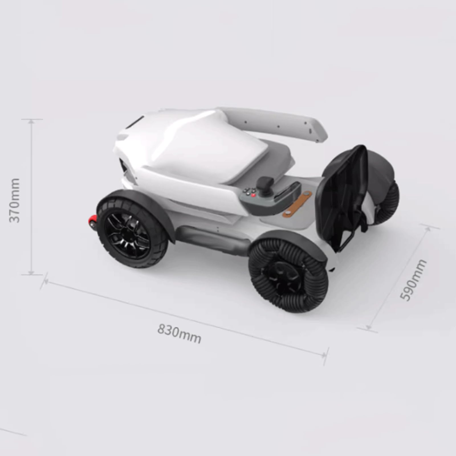 KRILLIQ Silla de Ruedas eléctrica Inteligente para discapacitados, Scooters con Ayuda de Movilidad Rica en Funciones, Silla eléctrica para Viajes en casa al Aire Libre