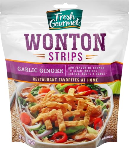 Fresh Gourmet, Wonton Strip, Garlic Ginger, 3.5 Oz (Pack of 6) - image 1