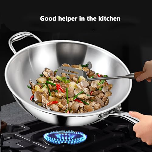 Wok de Titanio 36cm con Tapa para Cocina miniatura 2