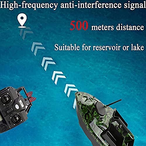Barco de Pesca con Cebo a Control Remoto con GPS y navegación LED, Ideal para Condiciones nocturnas y nubladas, Mejora la eficiencia de la Pesca de Carpas.