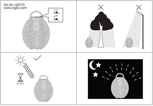 Miniatura 2 de Solar - Lámpara de mesa LED integrada con 2 luces - Acabado marrón Ratan