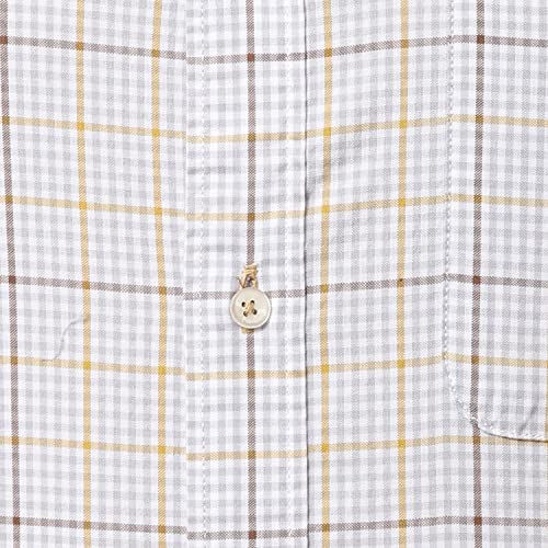Image of Raymond Men's Pure Cotton Checks Pattern Slim Fit Regular Collar Full Sleeve Casual Shirt
