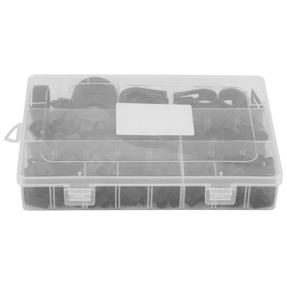 200 Fascette Stringicavo In Nylon, Clip A P, Morsetti Di Fissaggio Per Tubi In Plastica E Nylon Elementi Di Fissaggio Per Fili Cavi Fili E Condotti 53641041321923 Mm Nero Ymyny 87969763
