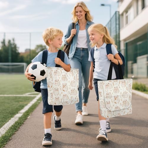 Bolsa de mano resistente al desgarro para llevar libros y compras 6
